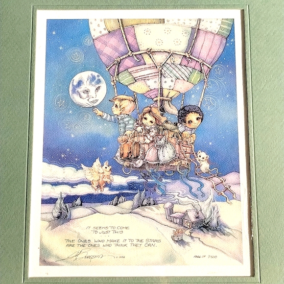 Matted Lithograph by Jody Bergsma Sealed - Picture 1 of 7